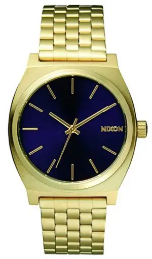 Nixon Time Teller Gold Cobalt Blue Dial