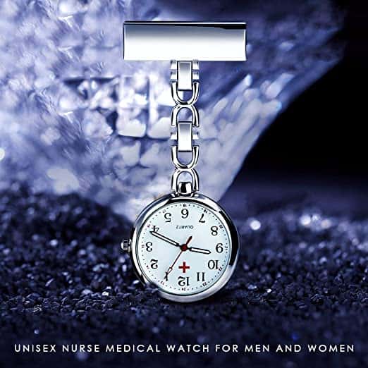 WIOR Lapel Pin Nurse Watch